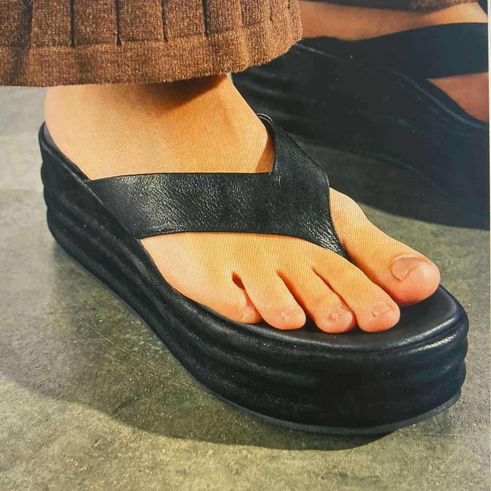 Free People Haven Thong Flatform Sandals - Size 6